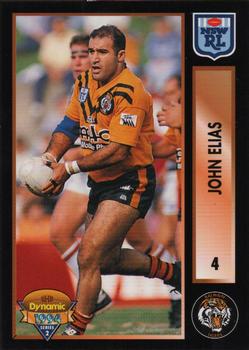 1994 Dynamic Rugby League Series 2 #4 John Elias Front